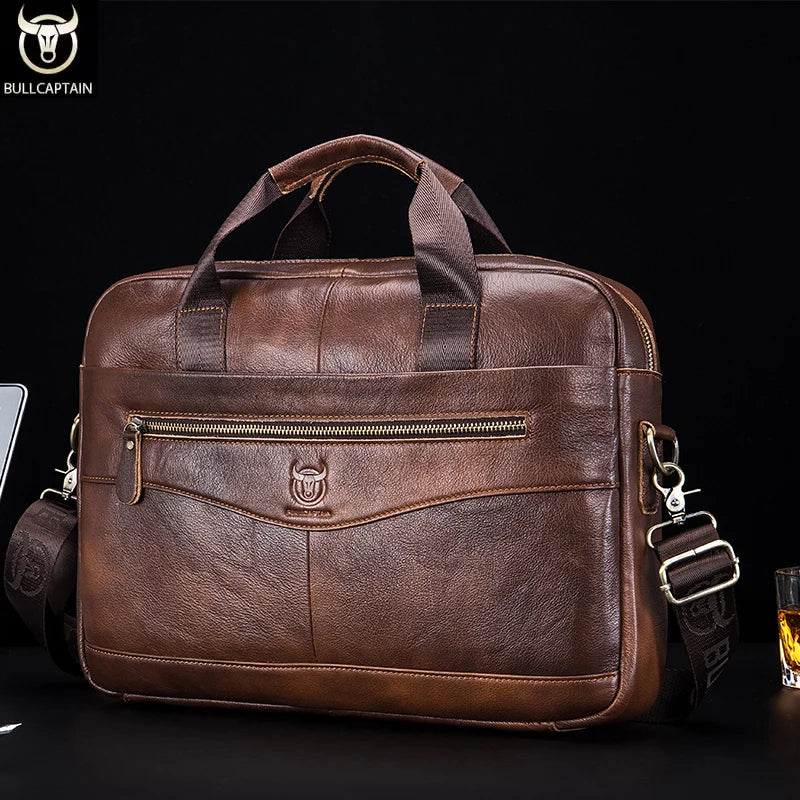 BULLCAPTAIN Briefcase Shoulder Messenger Bags