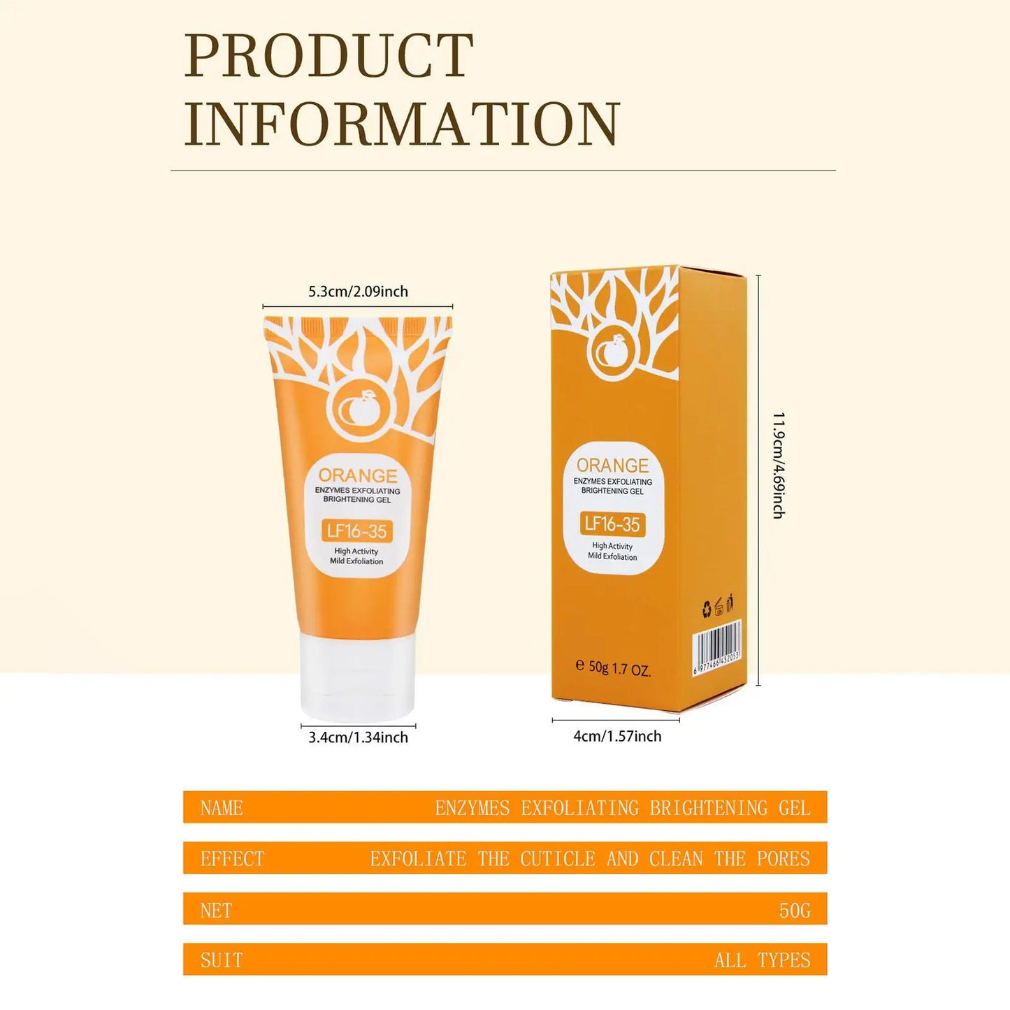 Orange Enzyme Exfoliating Gel