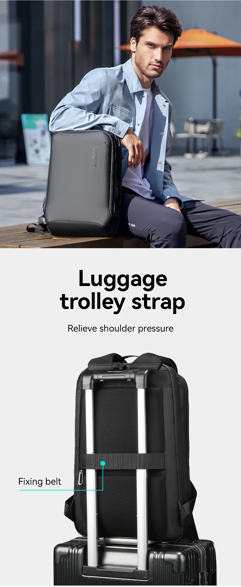 MARK RYDEN Slim Laptop Backpack for Men