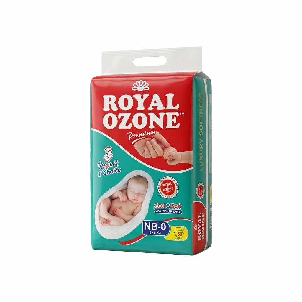 Royal Ozone Baby Diaper New Born 0 NB 50 Peice Pack