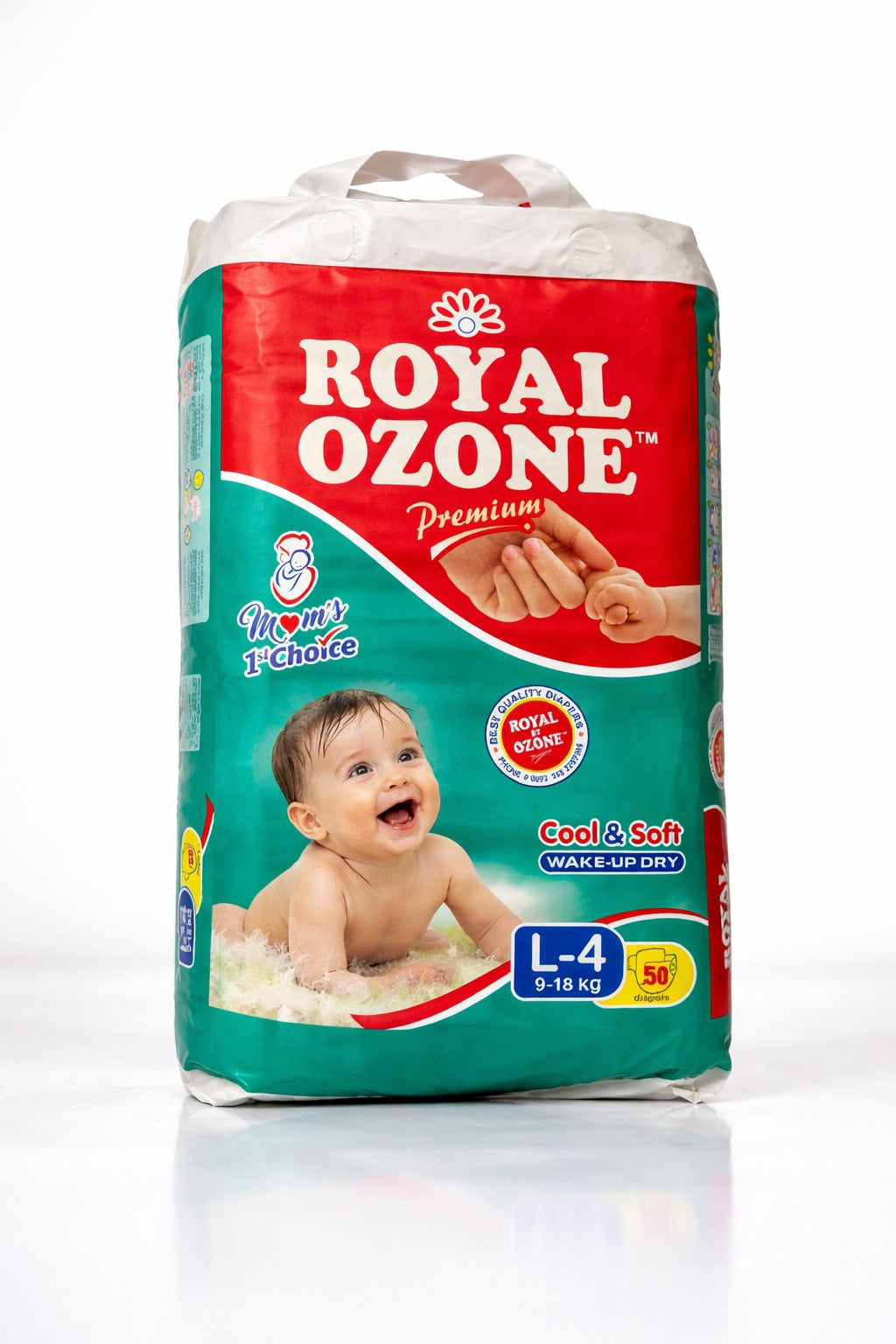 Royal Ozone Large Premium Baby Diapers –50pcs