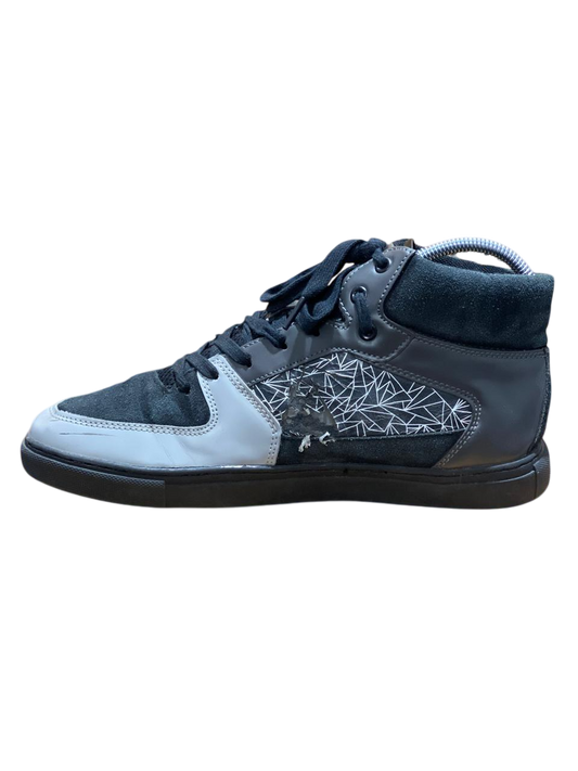 Grey 'Classic Trainer' high-top sneakers
