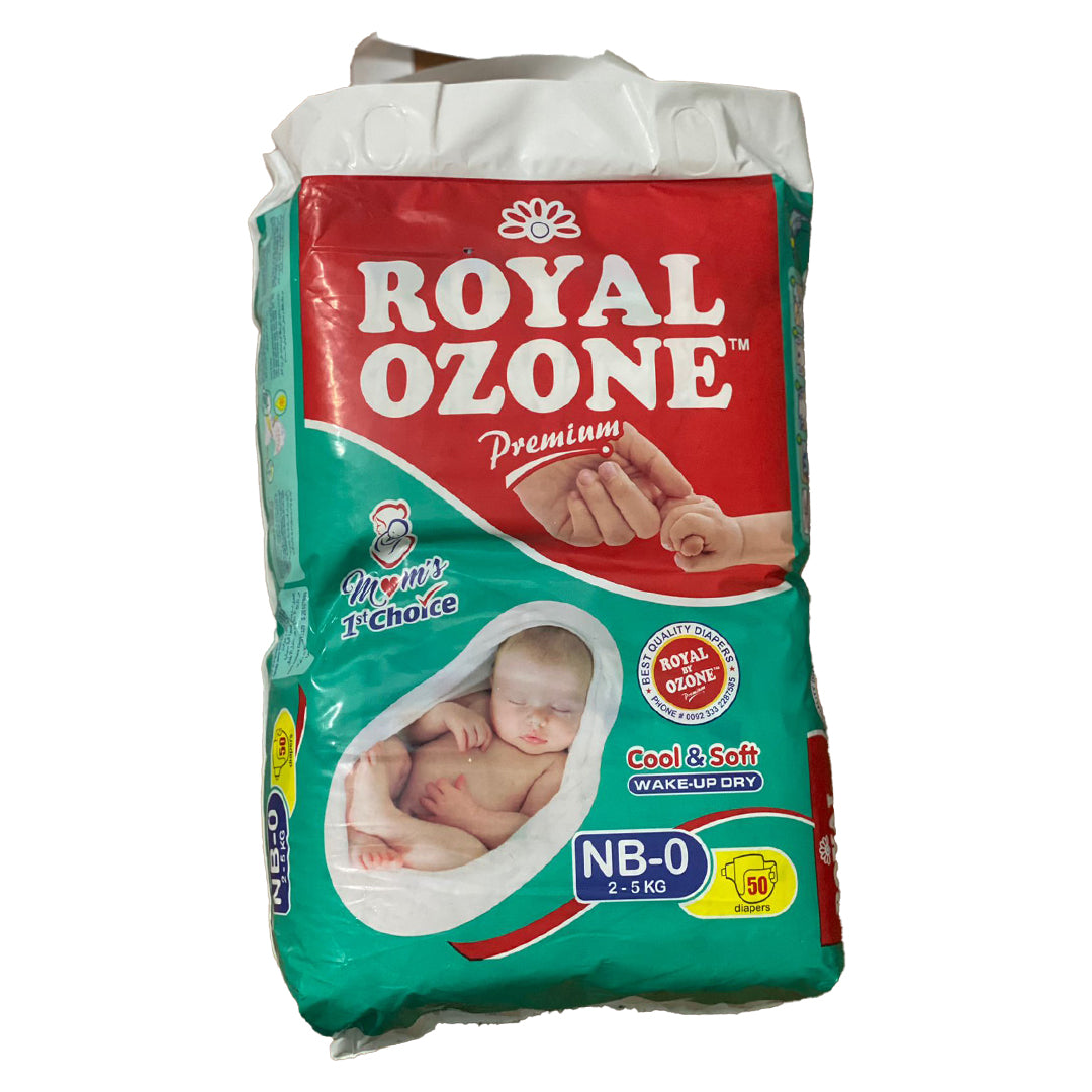 Royal Ozone Baby Diaper New Born 0 NB 50 Peice Pack