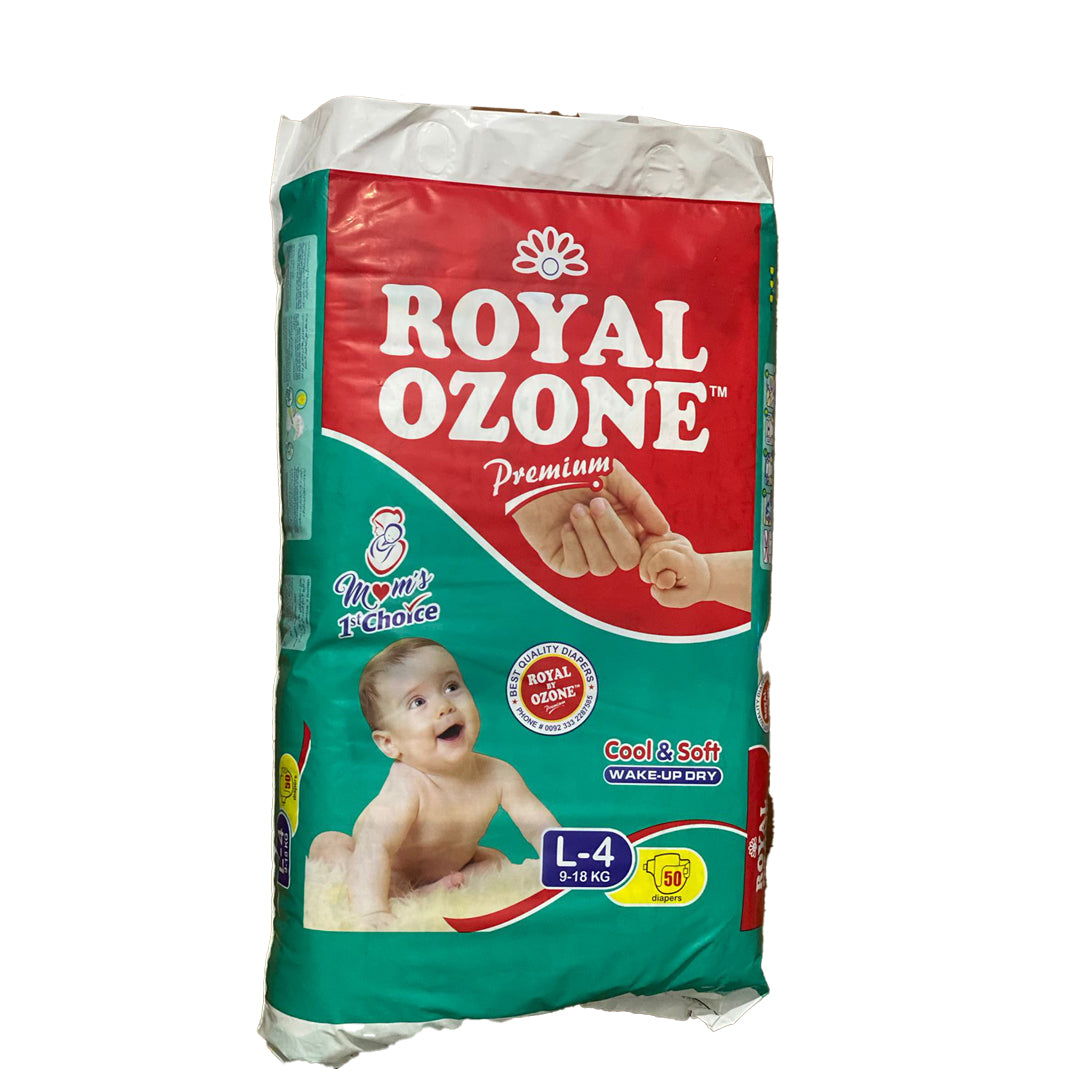 Royal Ozone Large Premium Baby Diapers –50pcs