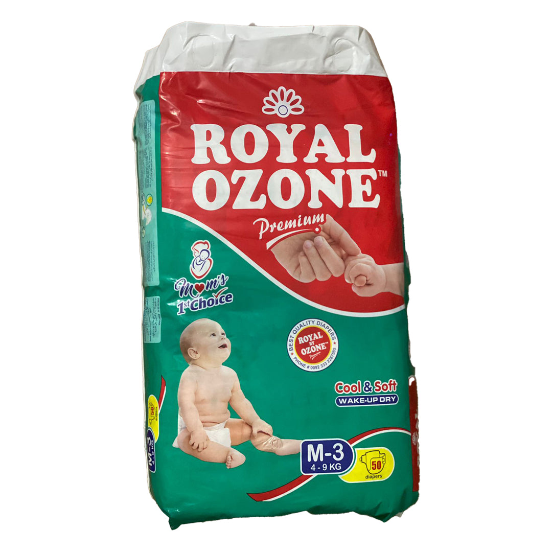 Royal Ozone Baby Diapers Medium 3 Size 50pcs
