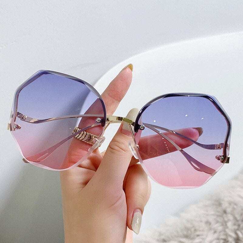 Women Gradient Ins Sunglasses