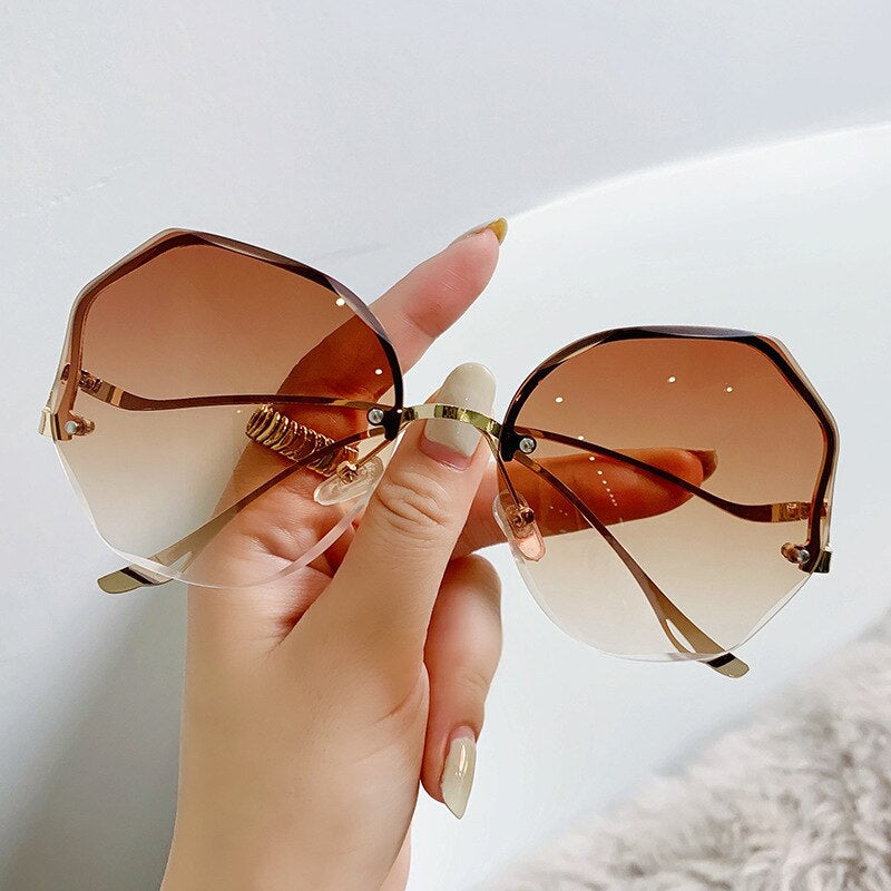 Women Gradient Ins Sunglasses