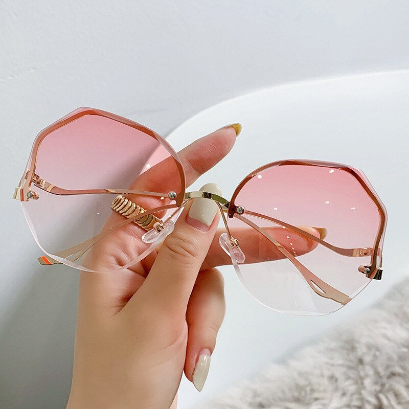 Women Gradient Ins Sunglasses