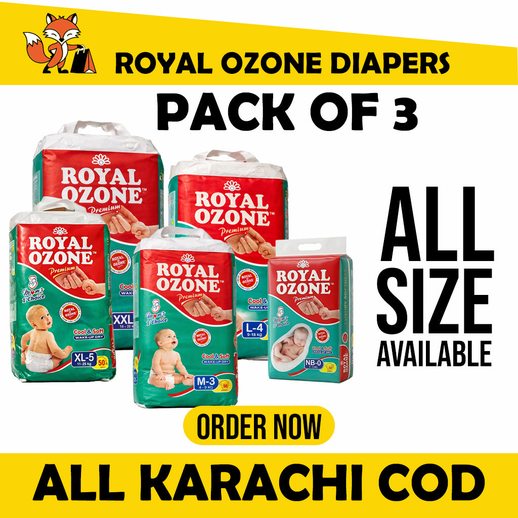 Royal Ozone Diapers (Pack of 3)